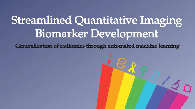 Streamlined Quantitative Imaging Biomarker Development